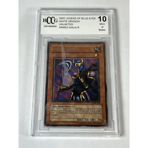 2002 Yu-Gi-Oh! Legend of Blue Eyes White Dragon Armed Ninja BCCG 10 Mint  READ